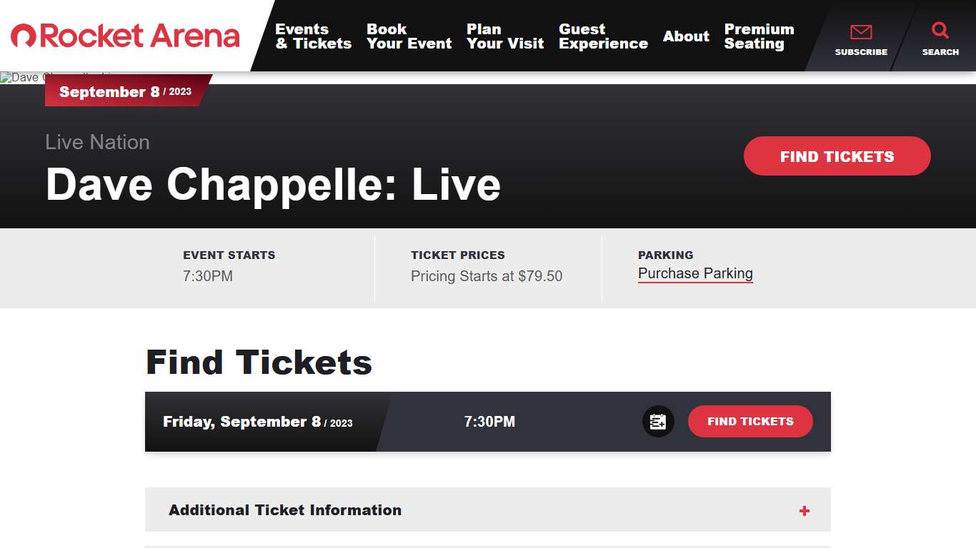 Dave Chappelle: Live Rocket Arena