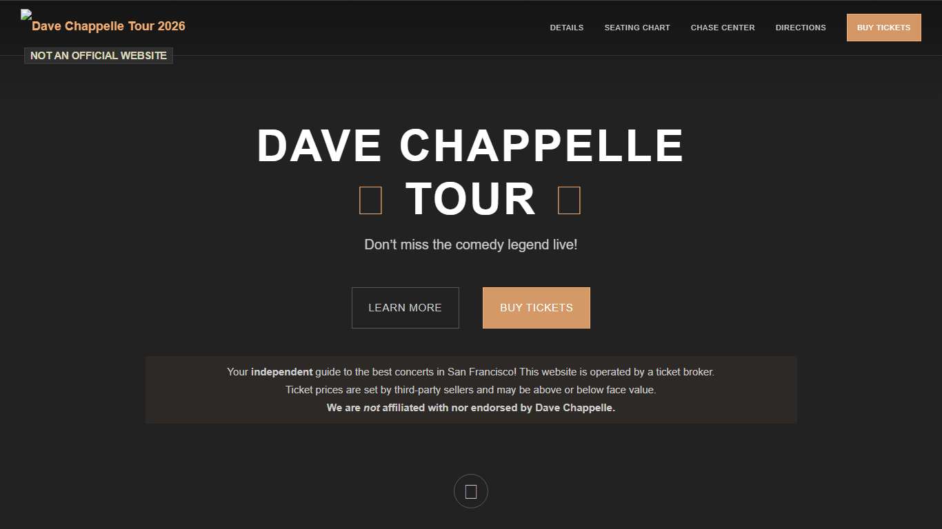 Dave Chappelle Tour 2026 - Cities, Dates, & Tickets